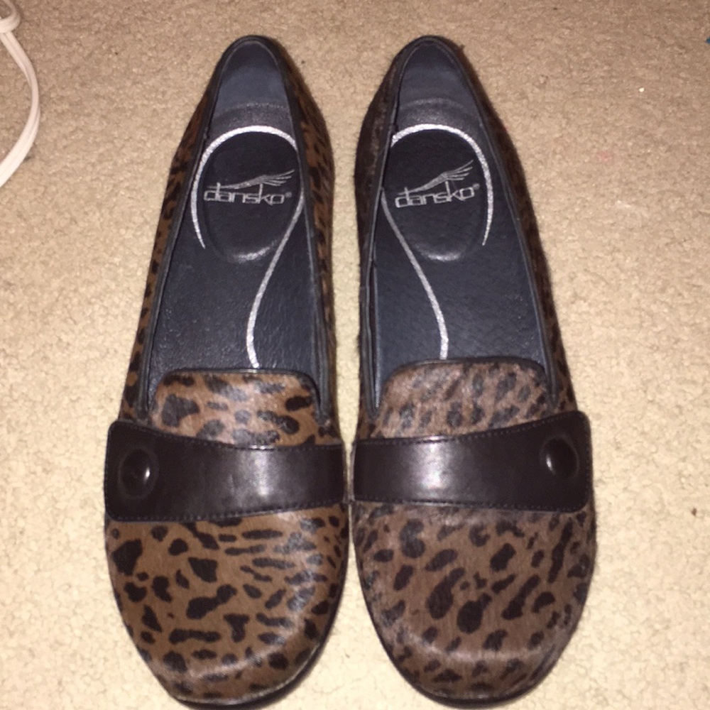 Cheetah Mary Jane dansko flats